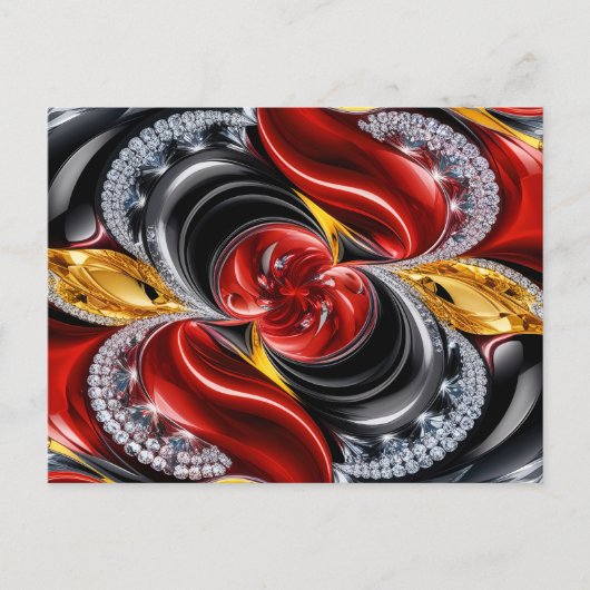 Briefkaart met Duitsland Kleuren Design (Voorkant)