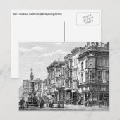 Briefkaart met een oud imago in San Francisco (Voorkant / Achterkant)