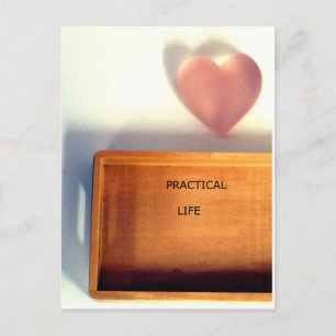 Briefkaart met elementen van Montessori-materiaal