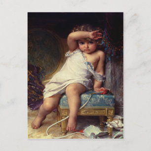 Briefkaart met Emile Munier Painting
