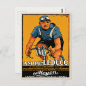 Briefkaart met fiets Poster print (Voorkant / Achterkant)