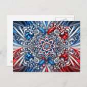 Briefkaart met Franse kleuren Design (Voorkant / Achterkant)