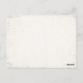 Briefkaart met  Golfspeler (Achterkant)