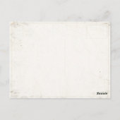 Briefkaart met  Golfspeler (Achterkant)