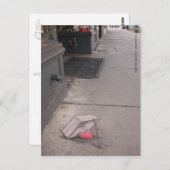 briefkaart met hartslag (Voorkant / Achterkant)