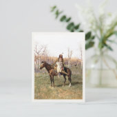 Briefkaart met Henry Farny Painting (Staand voorkant)