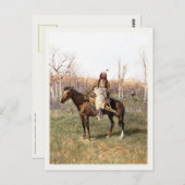 Briefkaart met Henry Farny Painting (Voorkant / Achterkant)