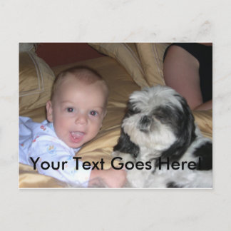 Briefkaart met het Afbeelding en de Tekst van de