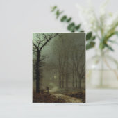 Briefkaart met het schilderen van John Atkinson Gr (Staand voorkant)