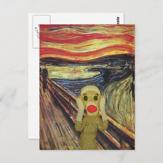 Briefkaart met hoofdscherm op socket (Voorkant / Achterkant)