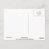 Briefkaart met houtsnipper (Achterkant)