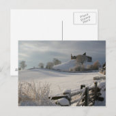 Briefkaart met Hume Castle in Winter (Voorkant / Achterkant)