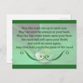 Briefkaart met Ierse zegen (Voorkant / Achterkant)
