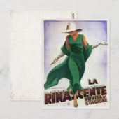 Briefkaart met  Italiaanse Mode afdrukken (Voorkant / Achterkant)