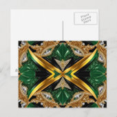 Briefkaart met Jamaica Kleuren Design (Voorkant / Achterkant)