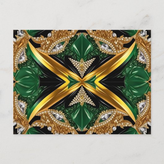 Briefkaart met Jamaica Kleuren Design (Voorkant)