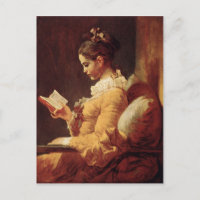 Briefkaart met Jean-Honore Fragonard-schildering