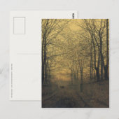 Briefkaart met John Atkinson Grimshaw Painting (Voorkant / Achterkant)