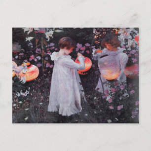 Briefkaart met John Singer Sargent schilderen