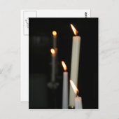 Briefkaart met kaarsen (Voorkant / Achterkant)