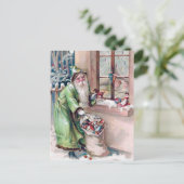 briefkaart met kerst-kerstfeestdag (Staand voorkant)