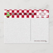 Briefkaart met kerstbomen (Achterkant)