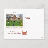 Briefkaart met kerstfeest- en feestdag (Achterkant)