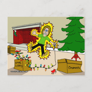 Briefkaart met kerstletsels