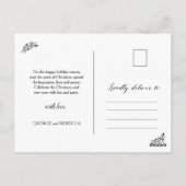 Briefkaart met kerstmis | Passen getrouwd Fotokaar (Achterkant)