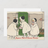  Briefkaart met kerstmis voor Franse cadeautjes (Voorkant / Achterkant)