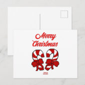 Briefkaart met kerstsnoepjes (Voorkant / Achterkant)