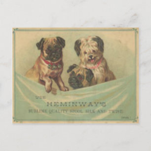 Briefkaart met koffiebranderige handschoenen