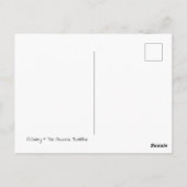 Briefkaart met korte klok 13 uur (Achterkant)