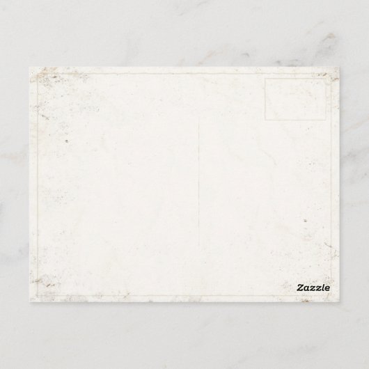 Briefkaart met kratelafdruk met erwten (Achterkant)