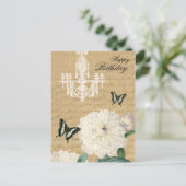  briefkaart met kroonluchter (Staand voorkant)