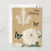  briefkaart met kroonluchter (Voorkant / Achterkant)