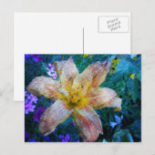 Briefkaart met lastige Lily Art (Voorkant / Achterkant)