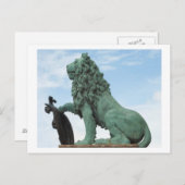 Briefkaart met Lion Statue (Voorkant / Achterkant)