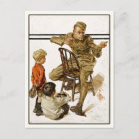 Briefkaart met  Magazine Hoesje Art