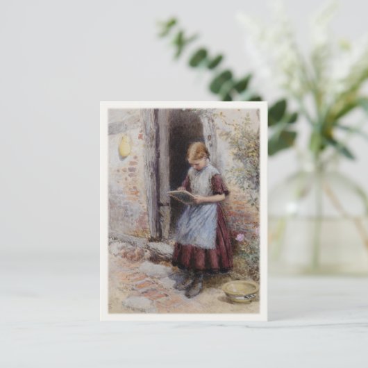 Briefkaart met mangschilderschilfers