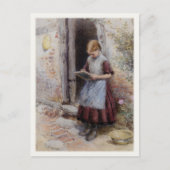 Briefkaart met mangschilderschilfers (Voorkant)