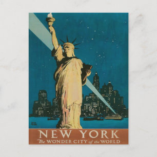 Briefkaart met New York Poster Print