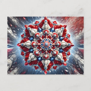 Briefkaart met Noorse kleuren Design