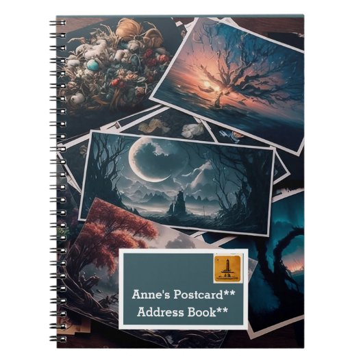 Briefkaart met Notitieboek (Voorkant)