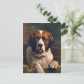 Briefkaart met Otto Eerelman schilderen (Staand voorkant)