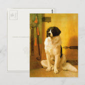 Briefkaart met oude 1852-dog afdrukken (Voorkant / Achterkant)