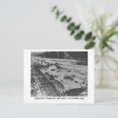 BRIEFKAART MET PANTHERTANKS IN HET EIFEL (Staand voorkant)