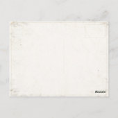 Briefkaart met  peren zeep afdrukken (Achterkant)