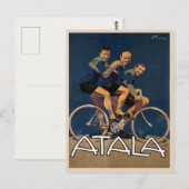 Briefkaart met Poster voor fietsen (Voorkant / Achterkant)