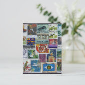 Briefkaart met poststempel (Staand voorkant)